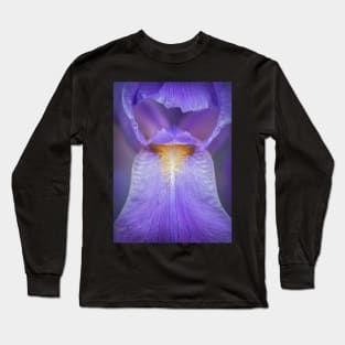 Purple Bearded Iris Close-up Long Sleeve T-Shirt